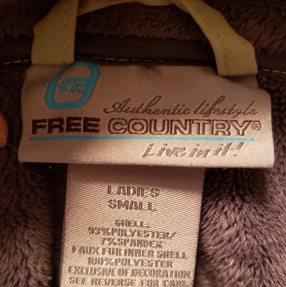 Free Country hard shell fleece lined hooded jacket - Picture 6 of 8